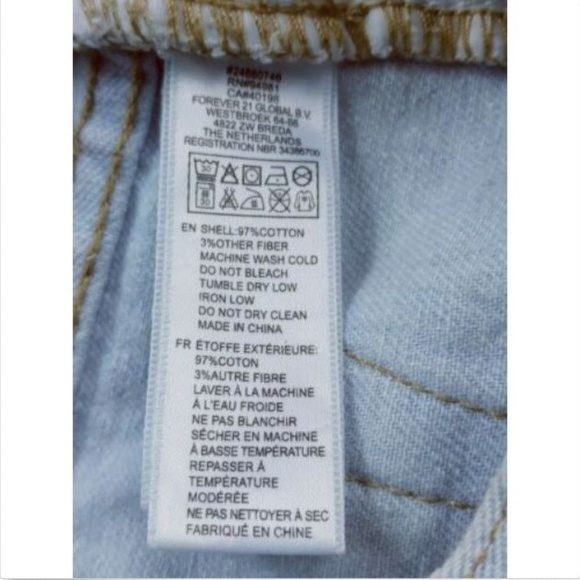 Forever 21 Women's Booty Shorts 27 Blue Studded - Picture 6 of 6